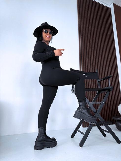 THERMO leggings "PERFECT BODY LM819" - BLACK PRE-ORDER